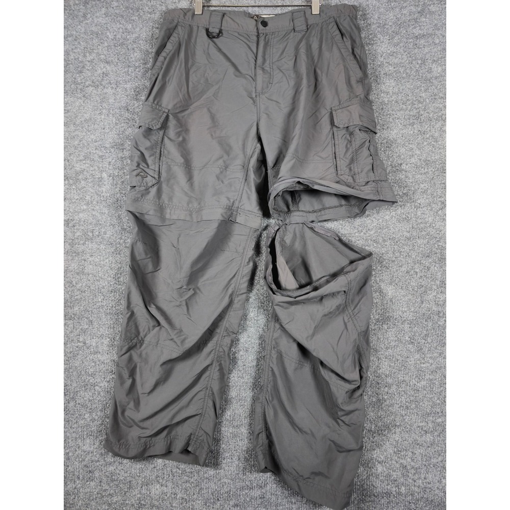 Alpine Design Mens Convertible Cargo Pants Zip Off Pants‎ Grey Size 36x30